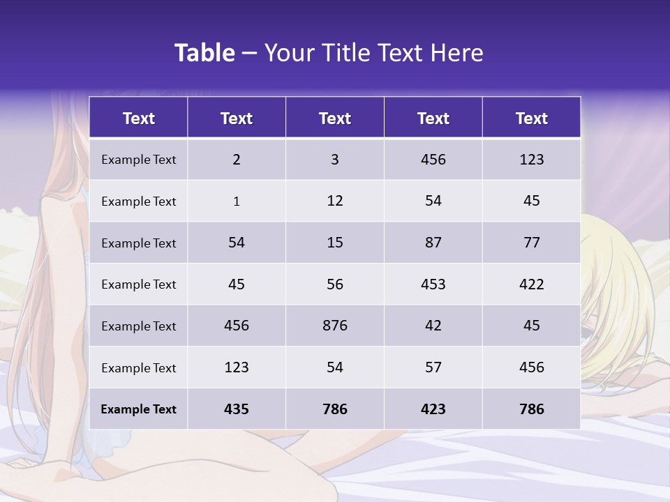 A Couple Of Women Laying On Top Of A Bed PowerPoint Template