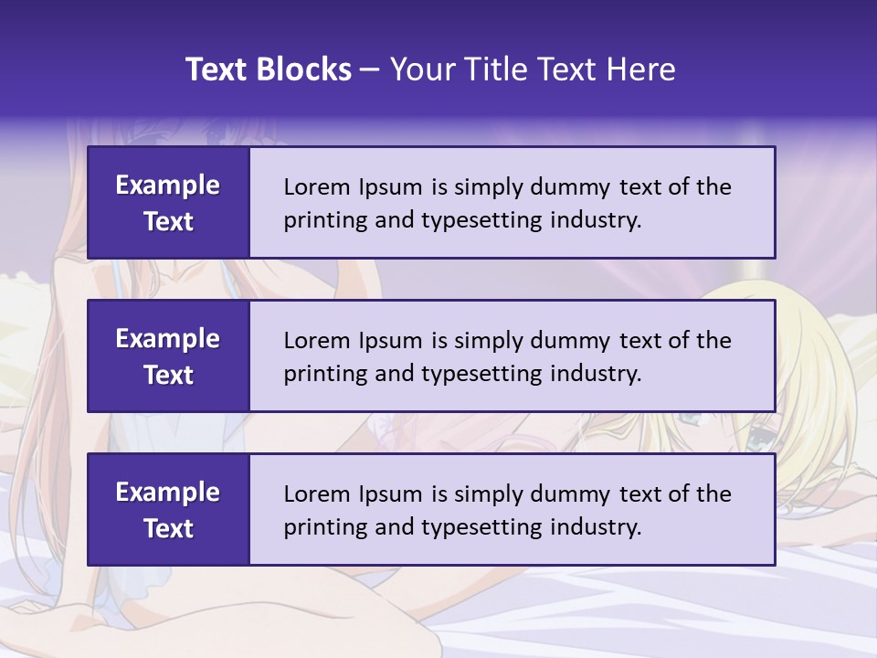 A Couple Of Women Laying On Top Of A Bed PowerPoint Template