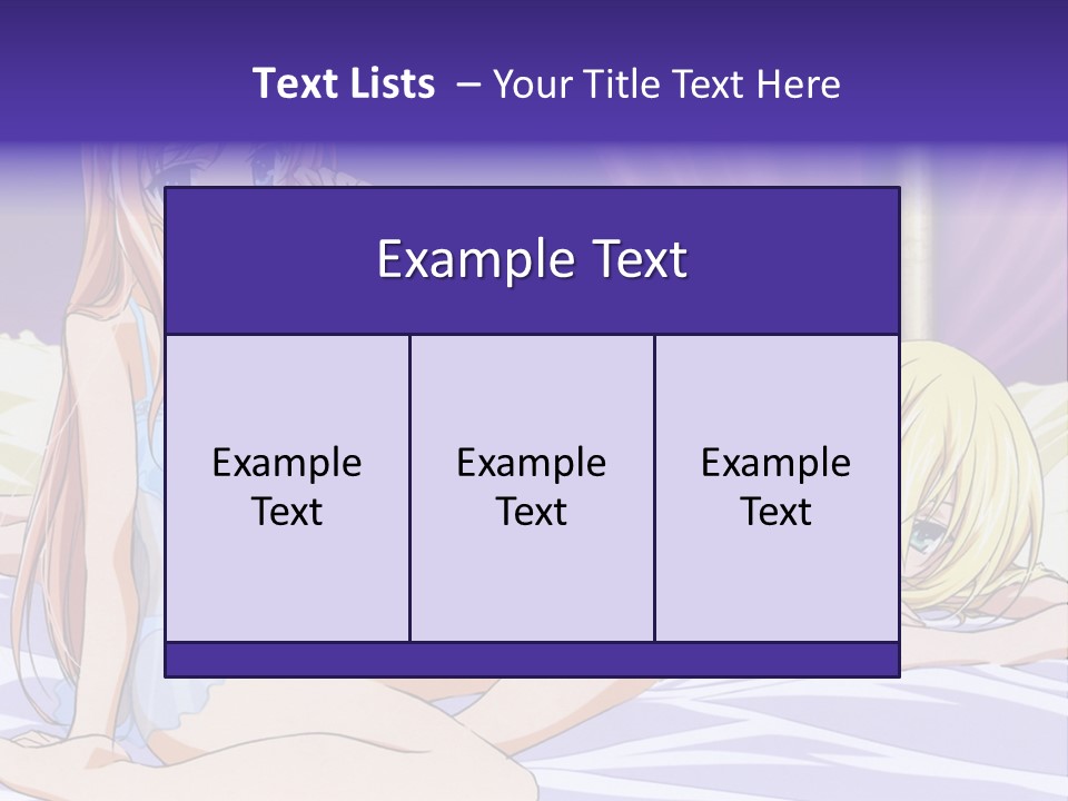 A Couple Of Women Laying On Top Of A Bed PowerPoint Template