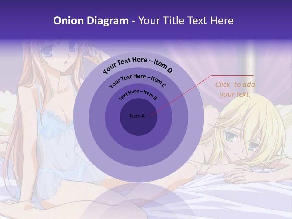 A Couple Of Women Laying On Top Of A Bed PowerPoint Template