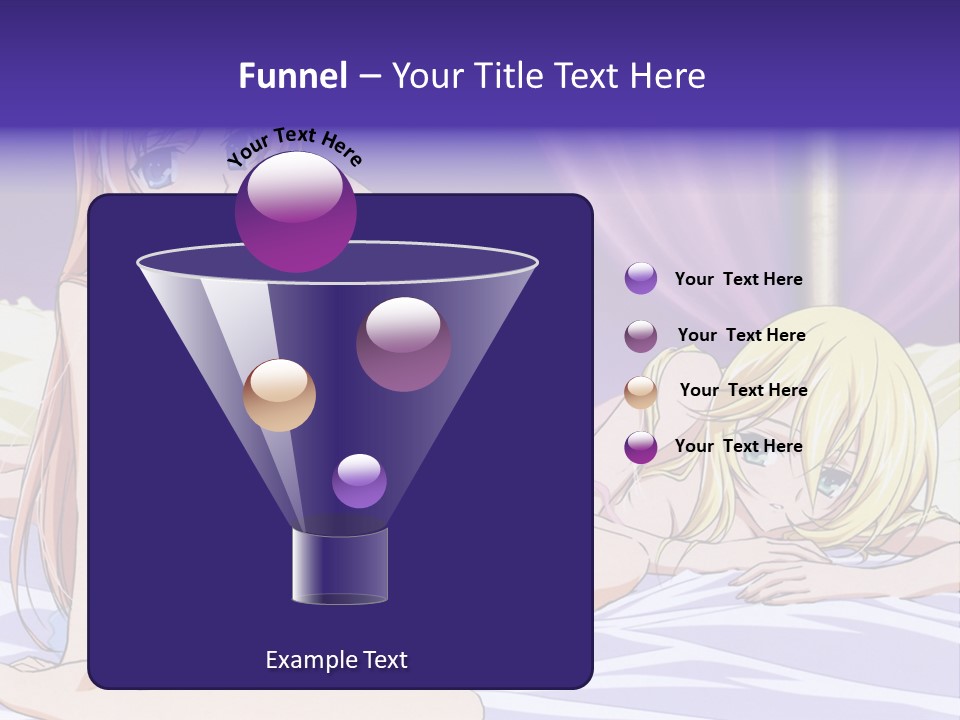 A Couple Of Women Laying On Top Of A Bed PowerPoint Template