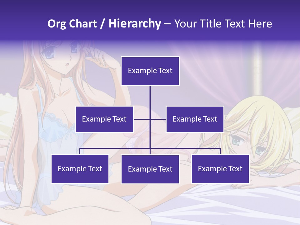 A Couple Of Women Laying On Top Of A Bed PowerPoint Template