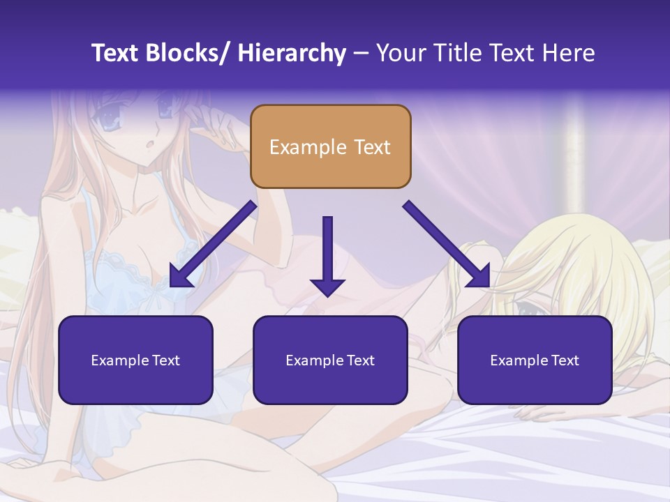 A Couple Of Women Laying On Top Of A Bed PowerPoint Template