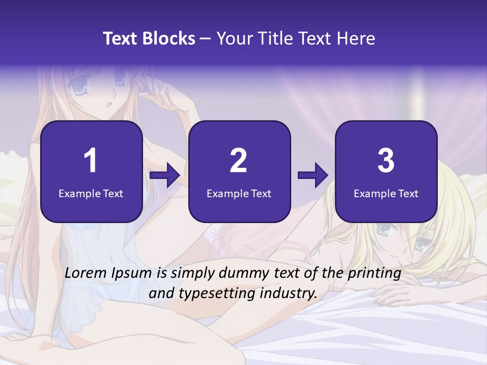 A Couple Of Women Laying On Top Of A Bed PowerPoint Template