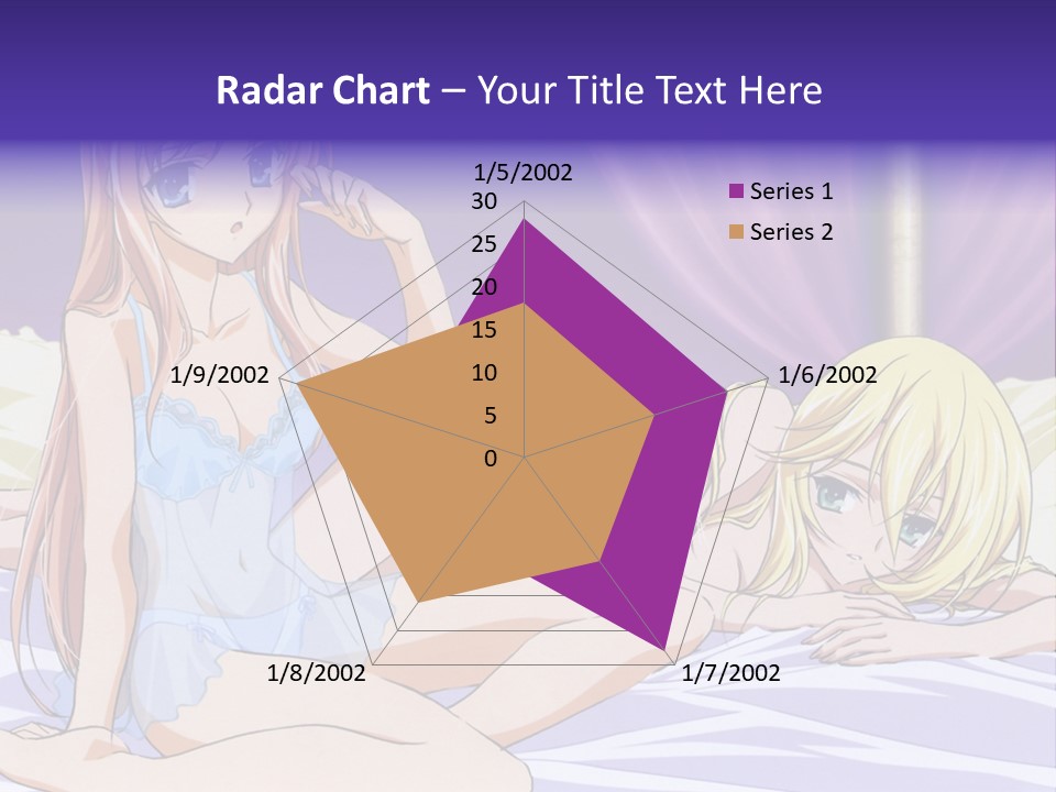 A Couple Of Women Laying On Top Of A Bed PowerPoint Template