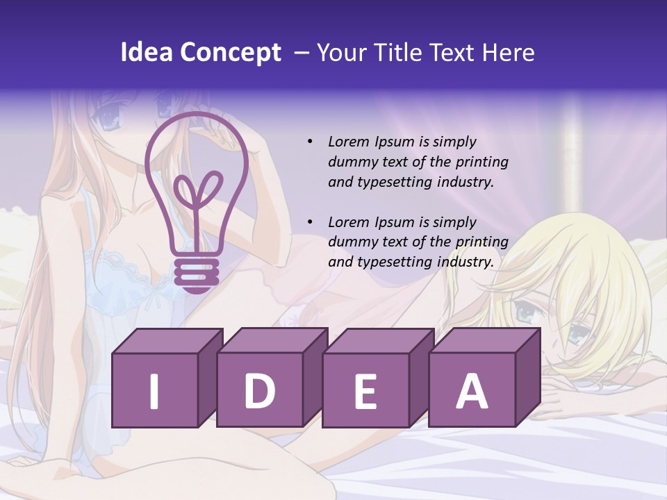 A Couple Of Women Laying On Top Of A Bed PowerPoint Template