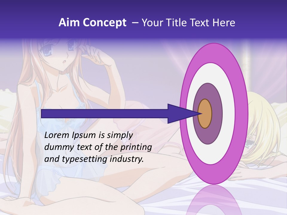 A Couple Of Women Laying On Top Of A Bed PowerPoint Template