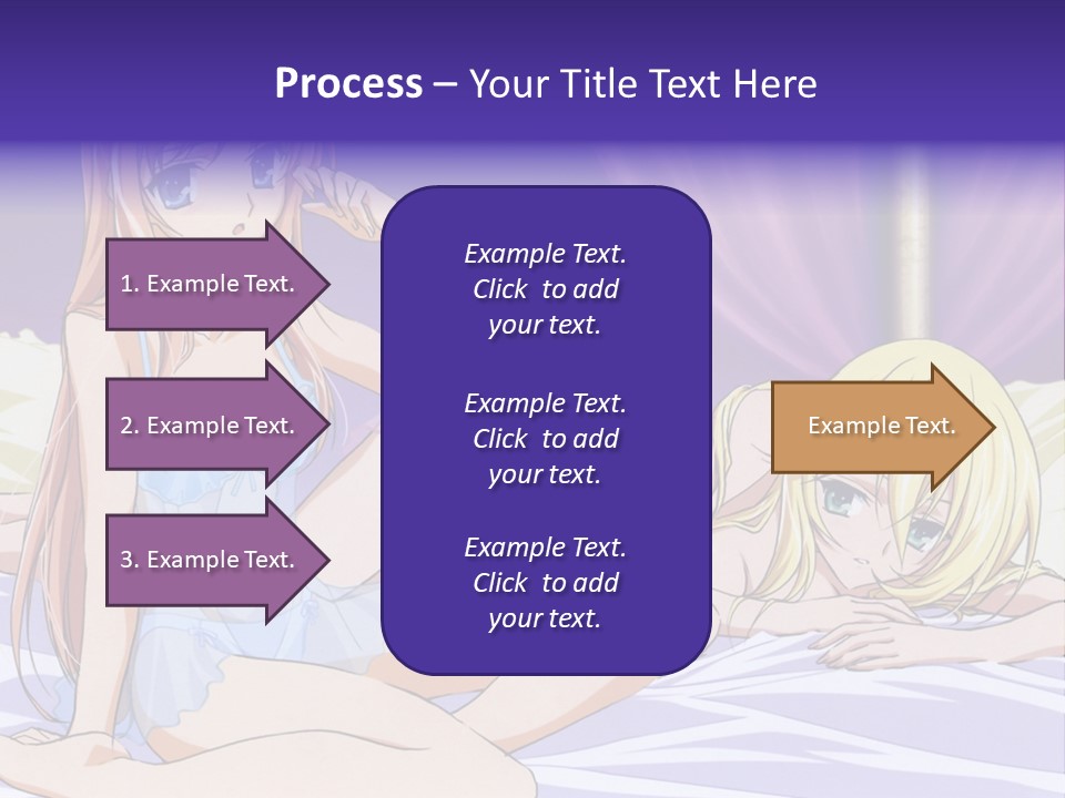 A Couple Of Women Laying On Top Of A Bed PowerPoint Template