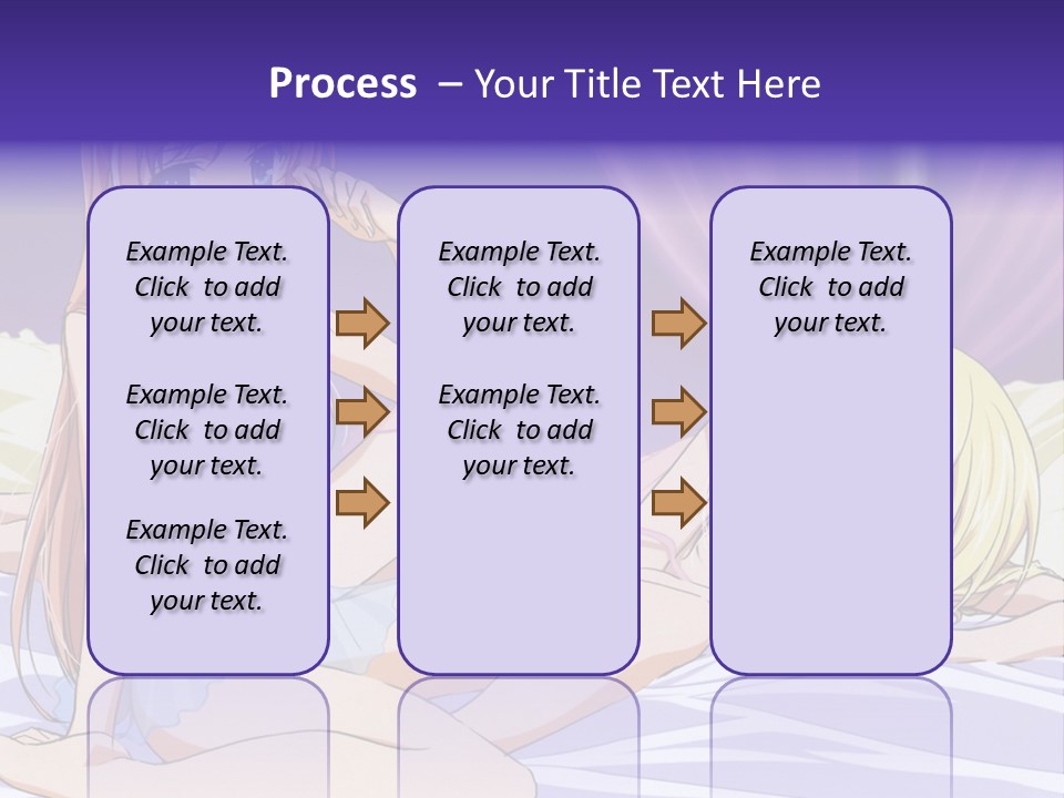 A Couple Of Women Laying On Top Of A Bed PowerPoint Template