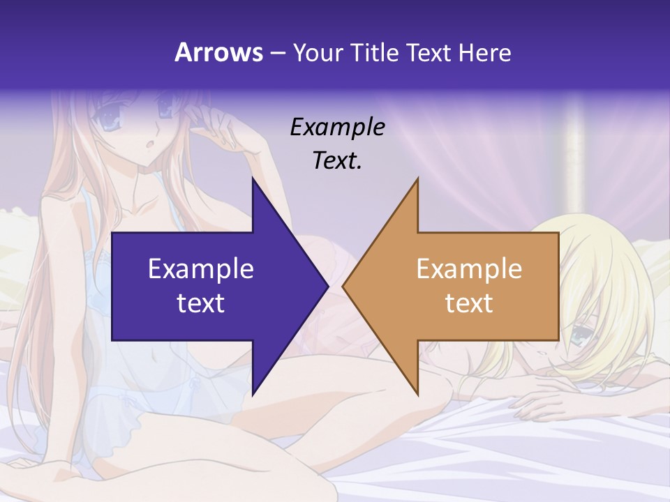 A Couple Of Women Laying On Top Of A Bed PowerPoint Template