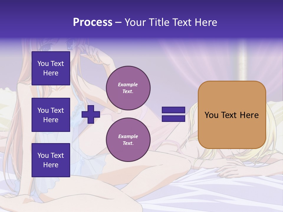 A Couple Of Women Laying On Top Of A Bed PowerPoint Template