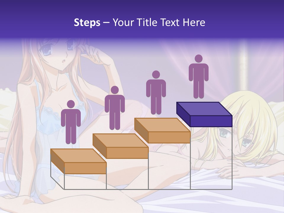 A Couple Of Women Laying On Top Of A Bed PowerPoint Template