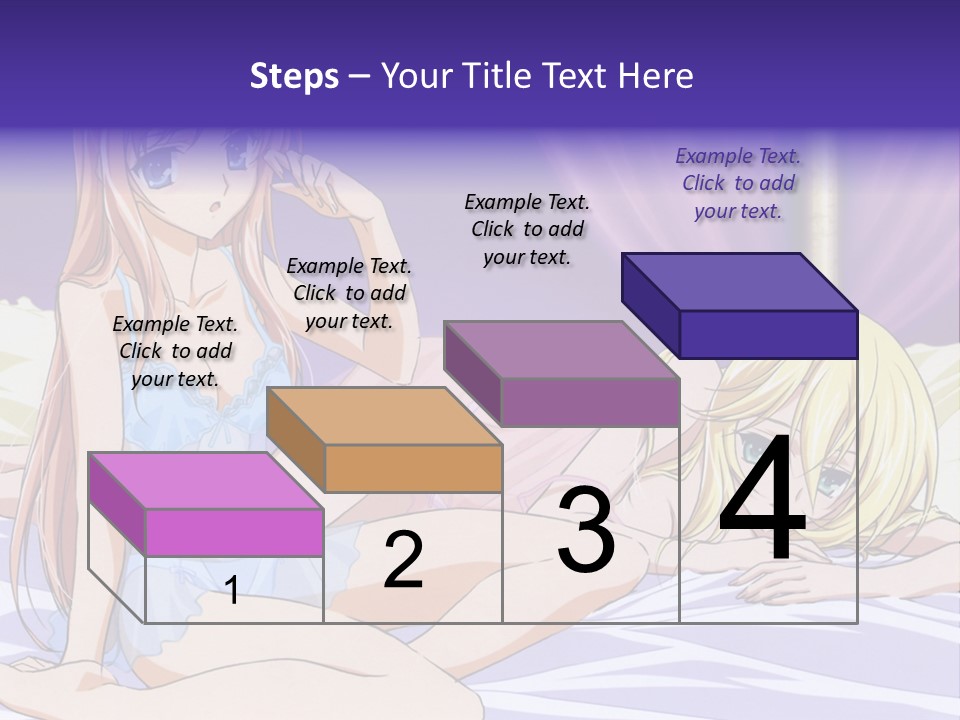 A Couple Of Women Laying On Top Of A Bed PowerPoint Template