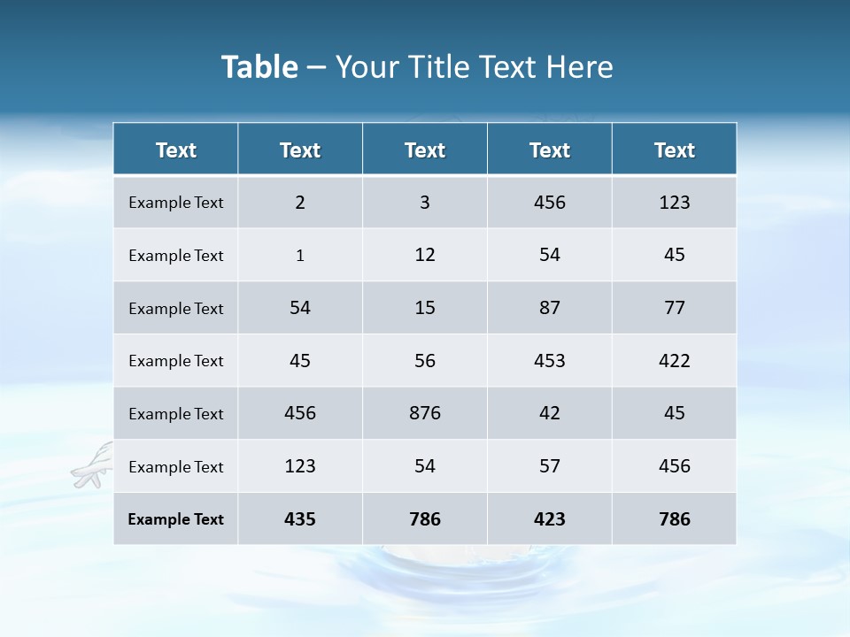 A Woman In A Body Of Water With Her Arms Outstretched PowerPoint Template