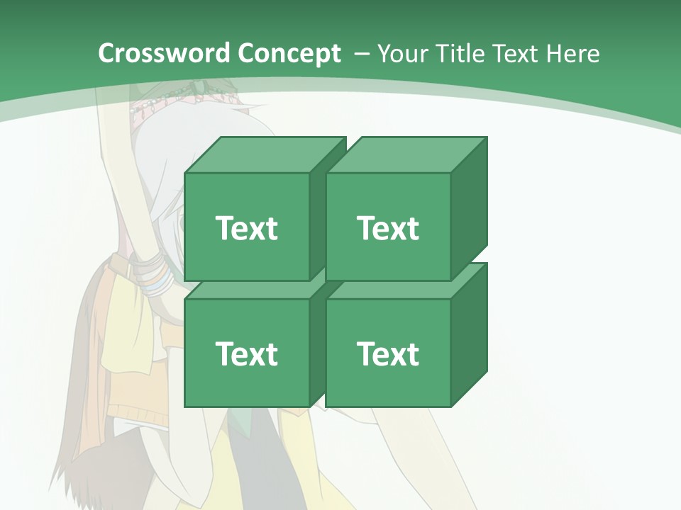 A Couple Of Anime Characters With A Green Background PowerPoint Template