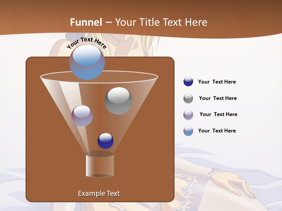 A Woman In Lingerie Sitting On A Bed PowerPoint Template