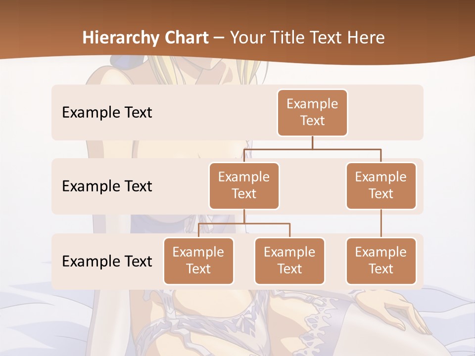 A Woman In Lingerie Sitting On A Bed PowerPoint Template