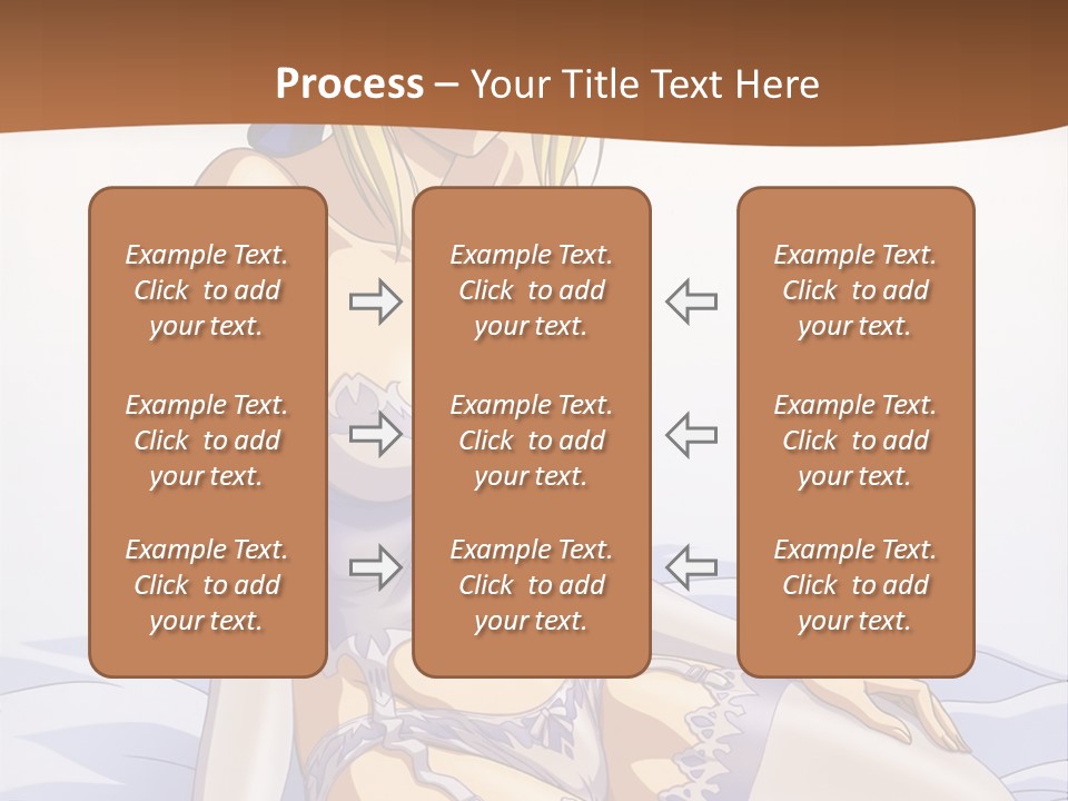 A Woman In Lingerie Sitting On A Bed PowerPoint Template