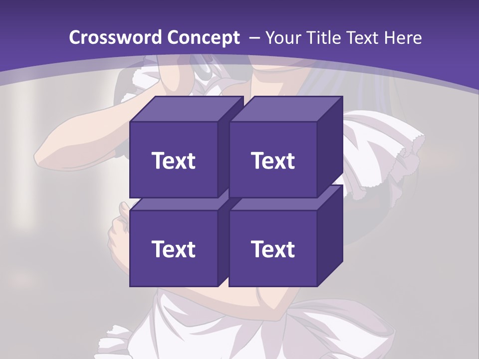 A Woman Dressed In A Maid Outfit Holding A Whisk PowerPoint Template