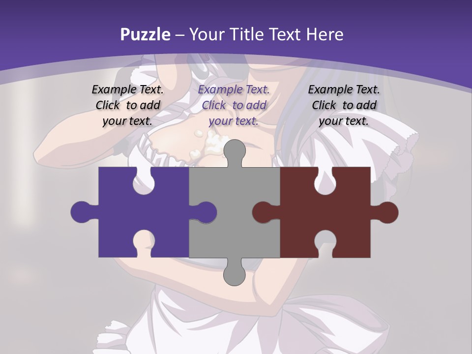 A Woman Dressed In A Maid Outfit Holding A Whisk PowerPoint Template