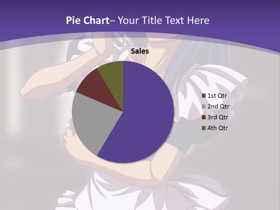 A Woman Dressed In A Maid Outfit Holding A Whisk PowerPoint Template