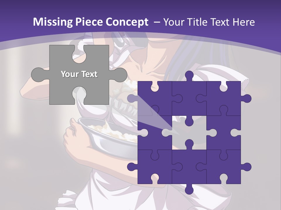 A Woman Dressed In A Maid Outfit Holding A Whisk PowerPoint Template