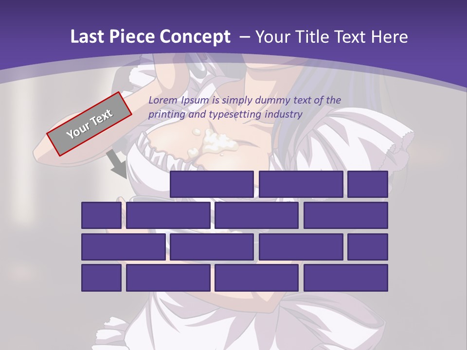 A Woman Dressed In A Maid Outfit Holding A Whisk PowerPoint Template