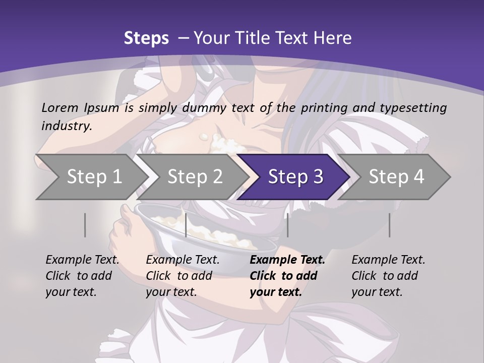 A Woman Dressed In A Maid Outfit Holding A Whisk PowerPoint Template