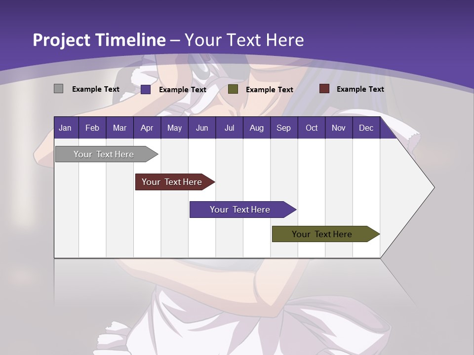 A Woman Dressed In A Maid Outfit Holding A Whisk PowerPoint Template