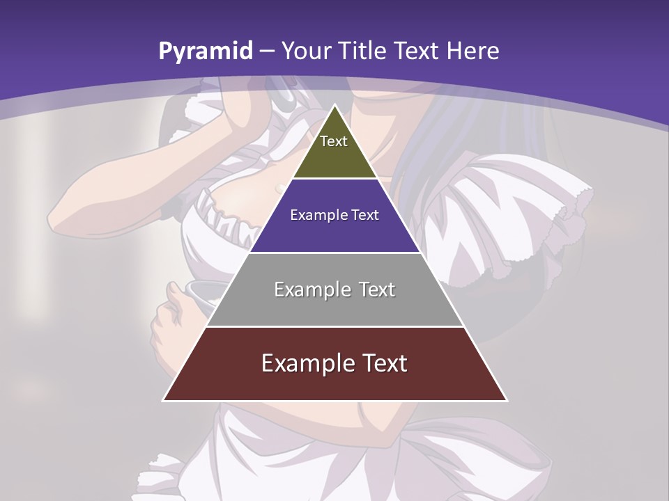 A Woman Dressed In A Maid Outfit Holding A Whisk PowerPoint Template