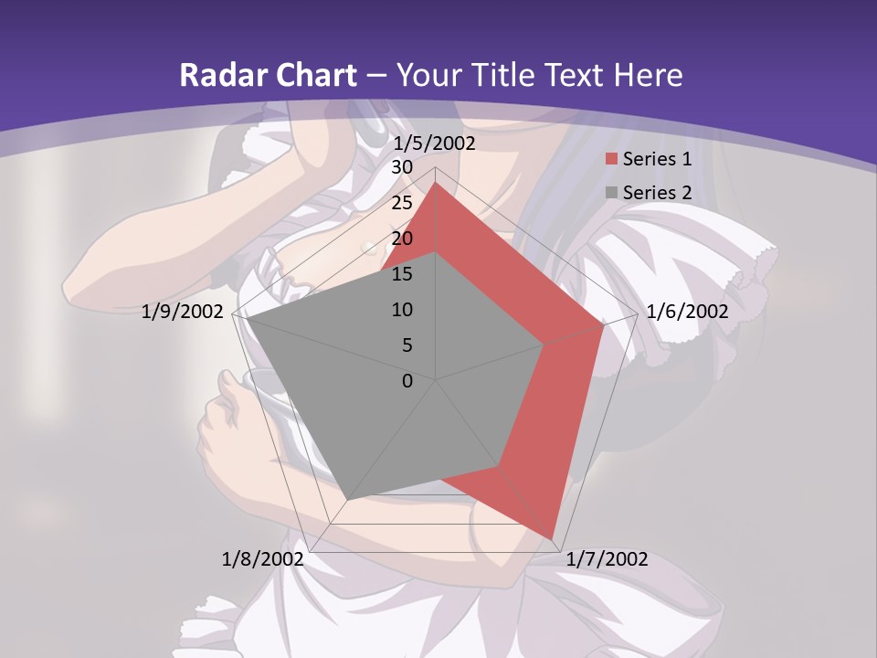 A Woman Dressed In A Maid Outfit Holding A Whisk PowerPoint Template