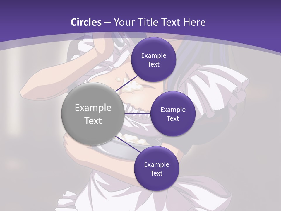 A Woman Dressed In A Maid Outfit Holding A Whisk PowerPoint Template