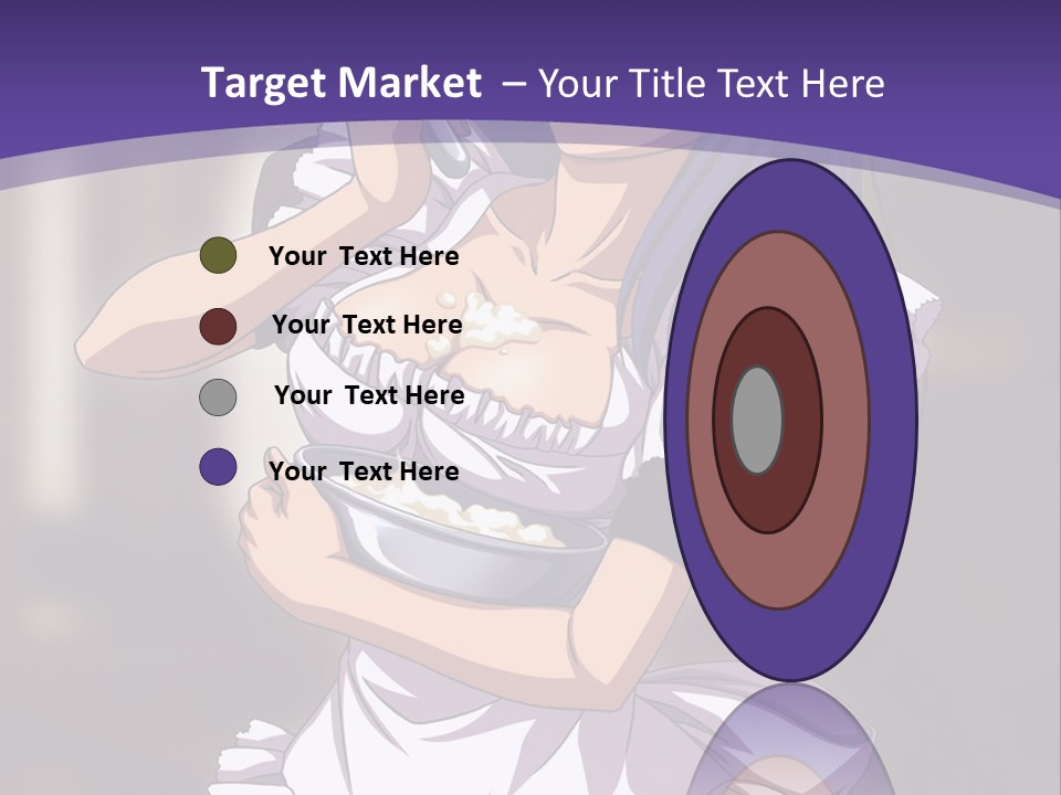 A Woman Dressed In A Maid Outfit Holding A Whisk PowerPoint Template