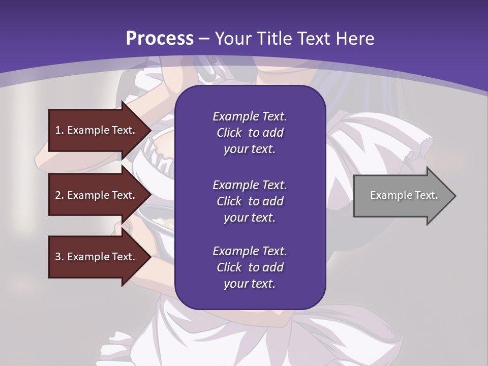 A Woman Dressed In A Maid Outfit Holding A Whisk PowerPoint Template