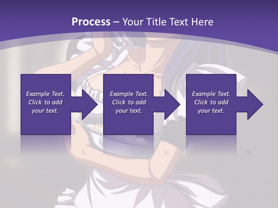 A Woman Dressed In A Maid Outfit Holding A Whisk PowerPoint Template