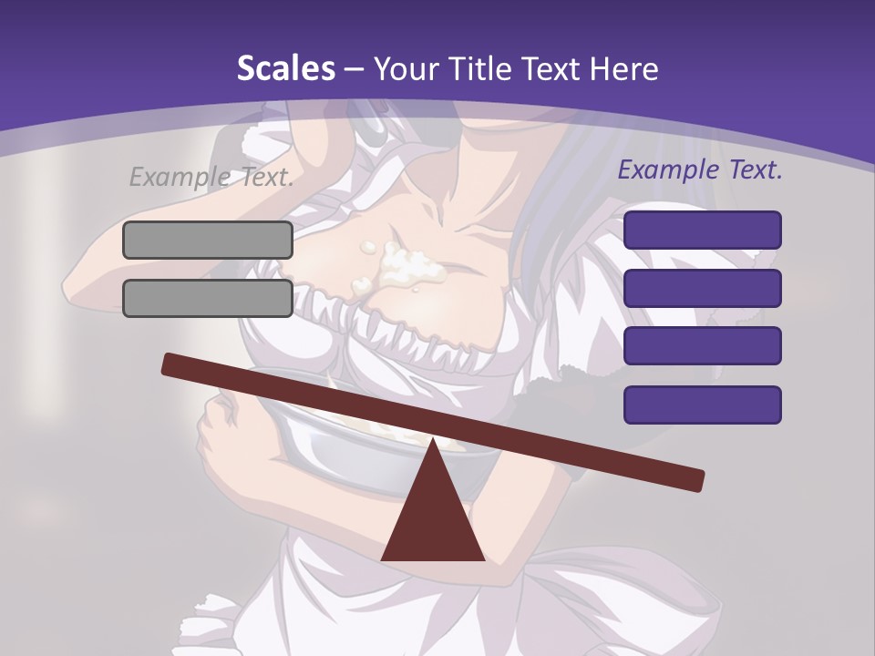 A Woman Dressed In A Maid Outfit Holding A Whisk PowerPoint Template