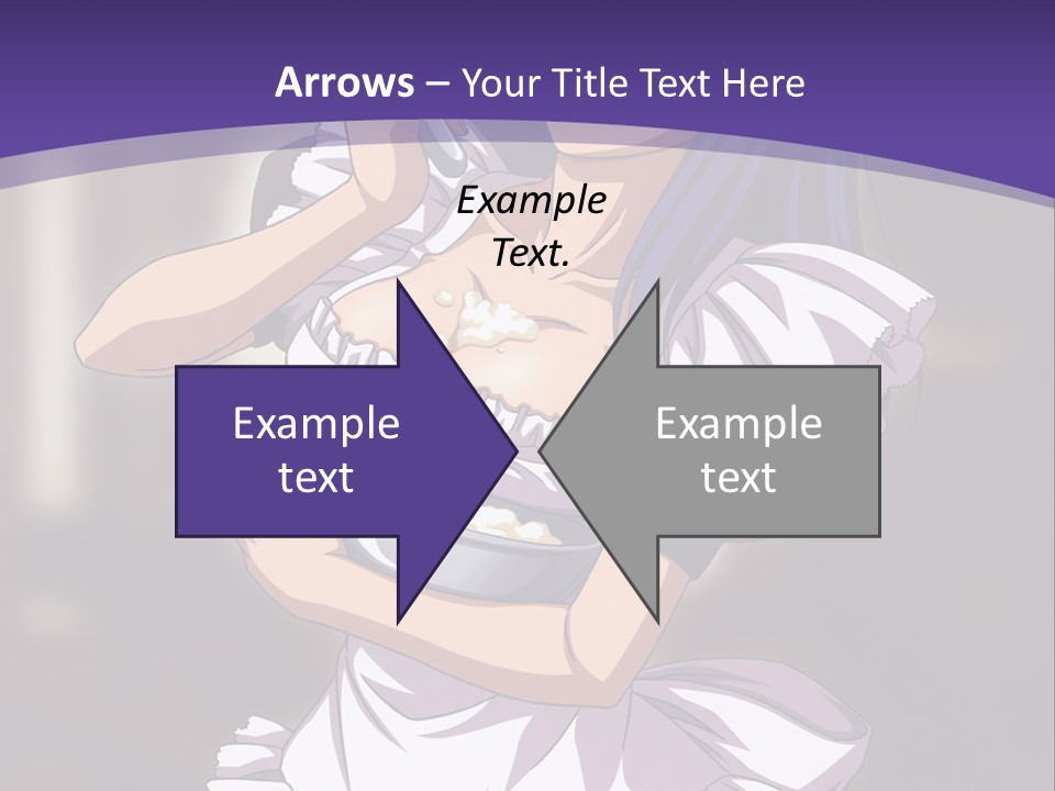 A Woman Dressed In A Maid Outfit Holding A Whisk PowerPoint Template