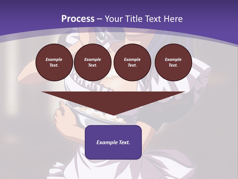 A Woman Dressed In A Maid Outfit Holding A Whisk PowerPoint Template