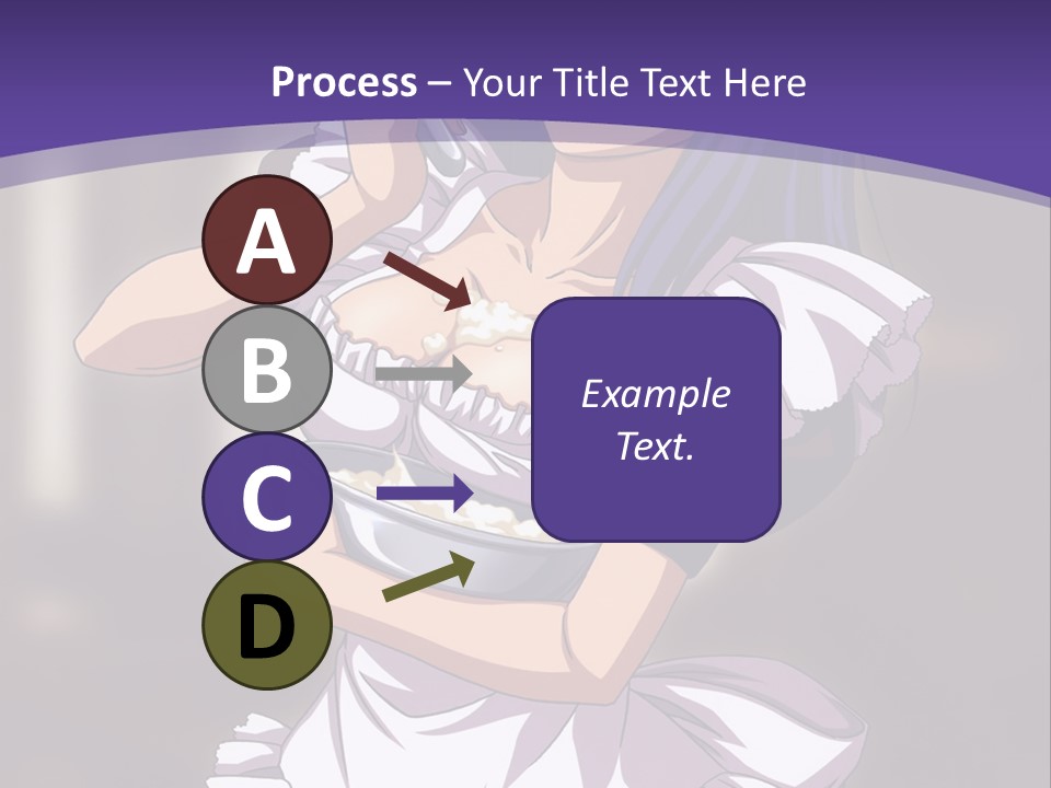 A Woman Dressed In A Maid Outfit Holding A Whisk PowerPoint Template