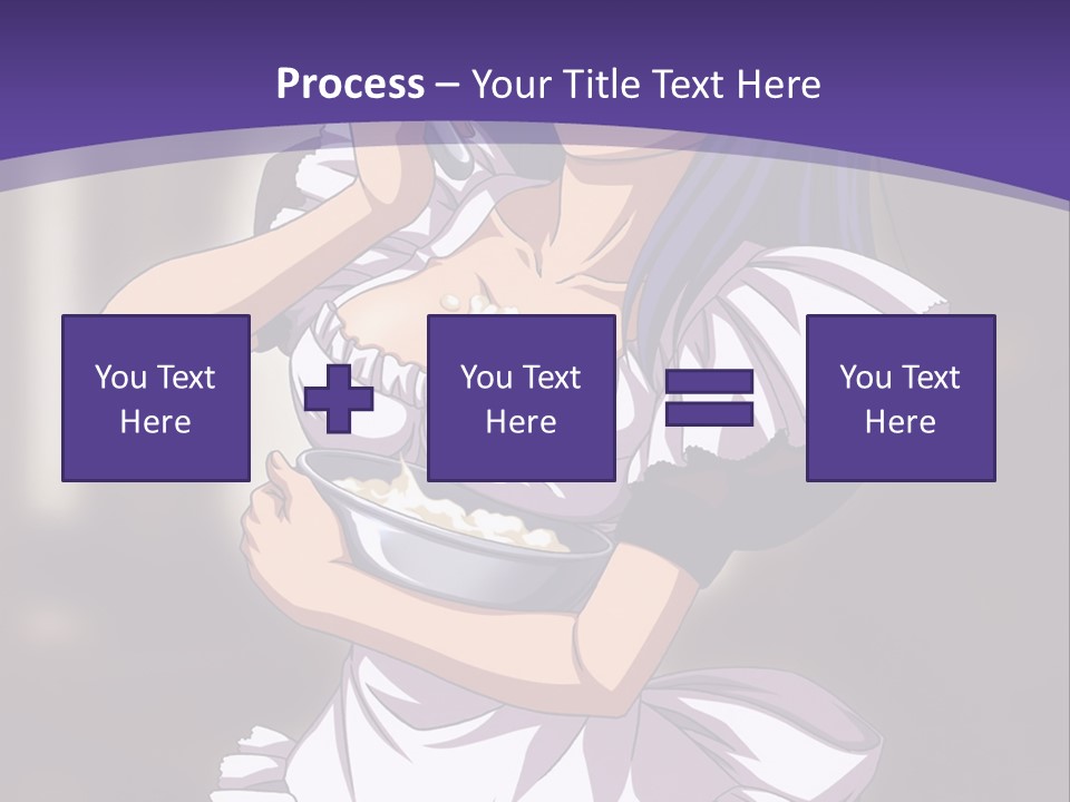 A Woman Dressed In A Maid Outfit Holding A Whisk PowerPoint Template