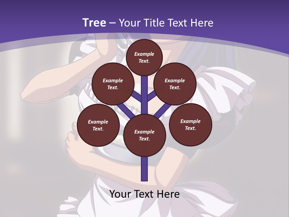 A Woman Dressed In A Maid Outfit Holding A Whisk PowerPoint Template