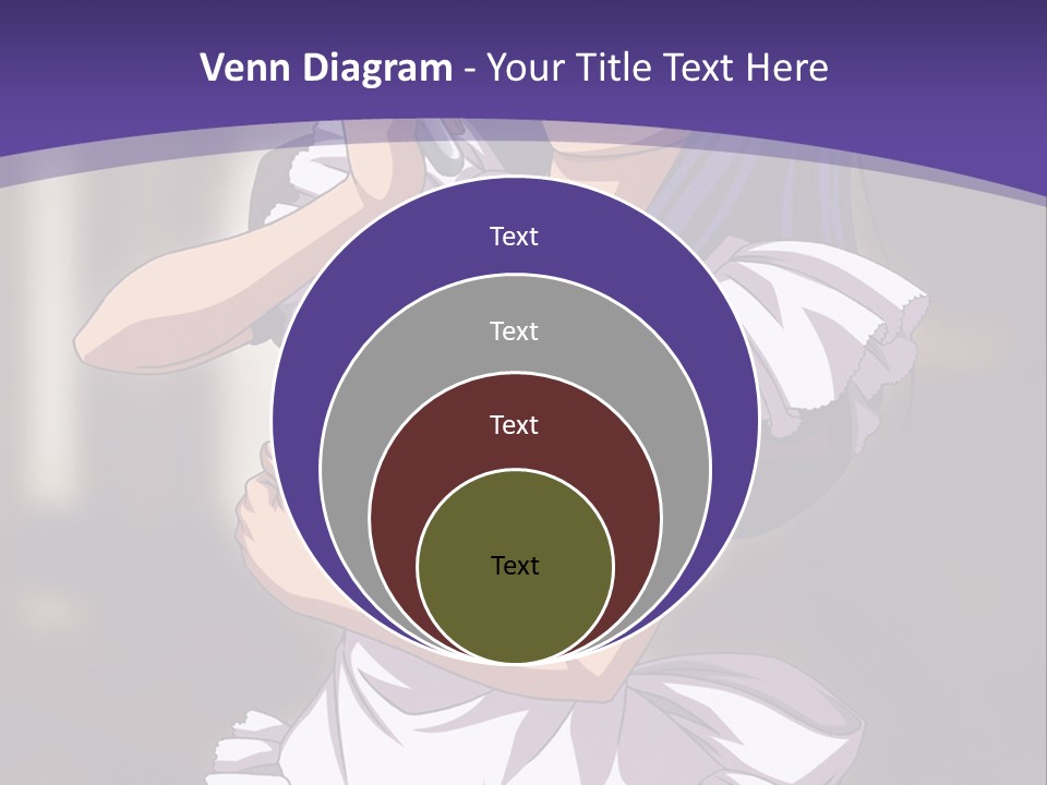 A Woman Dressed In A Maid Outfit Holding A Whisk PowerPoint Template