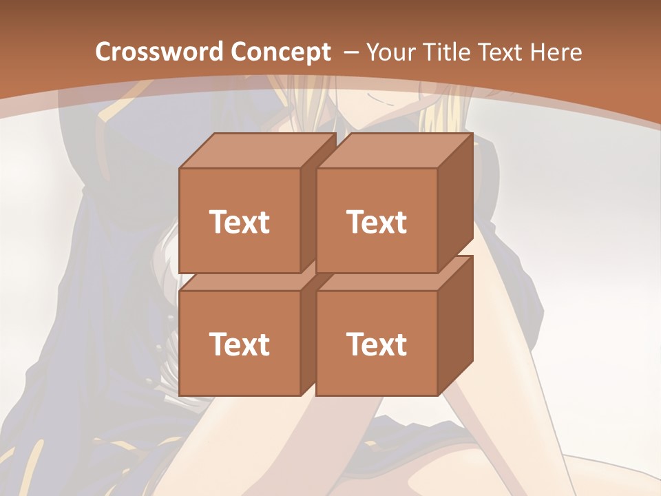 A Woman In A Blue Dress Sitting On A Bed PowerPoint Template