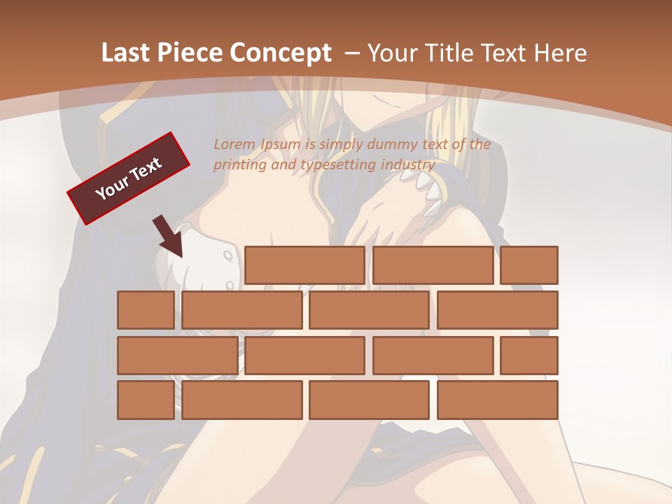 A Woman In A Blue Dress Sitting On A Bed PowerPoint Template