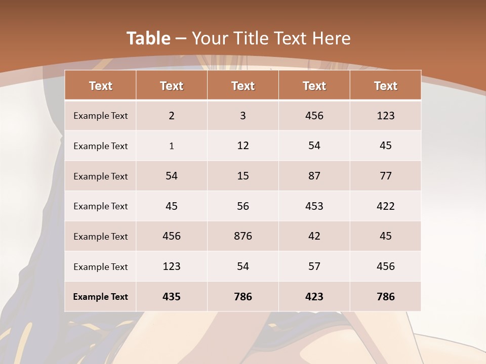 A Woman In A Blue Dress Sitting On A Bed PowerPoint Template