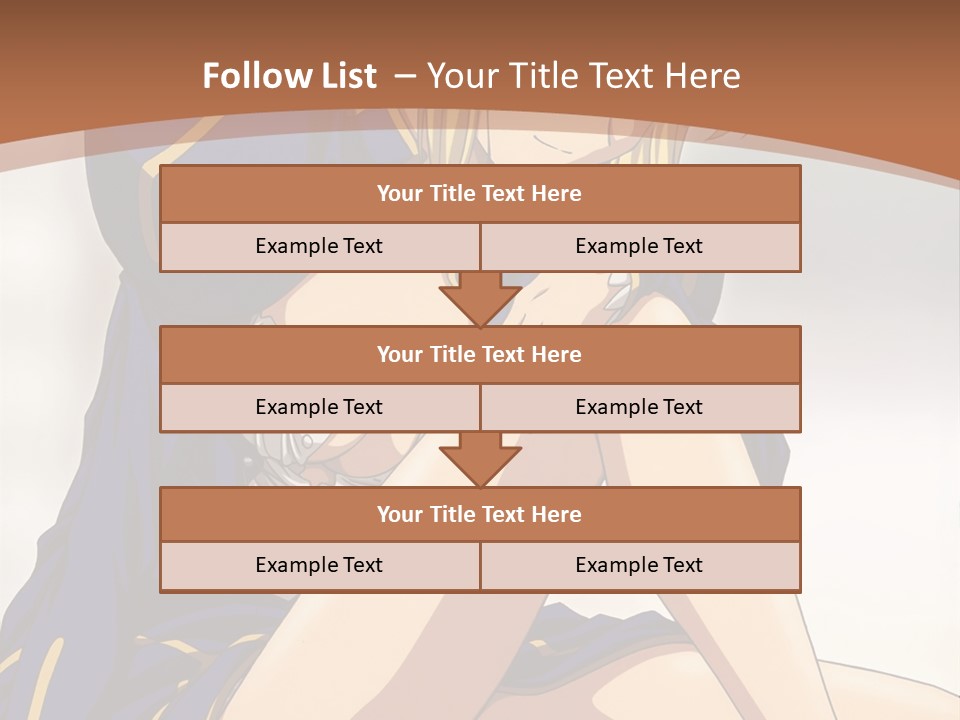 A Woman In A Blue Dress Sitting On A Bed PowerPoint Template