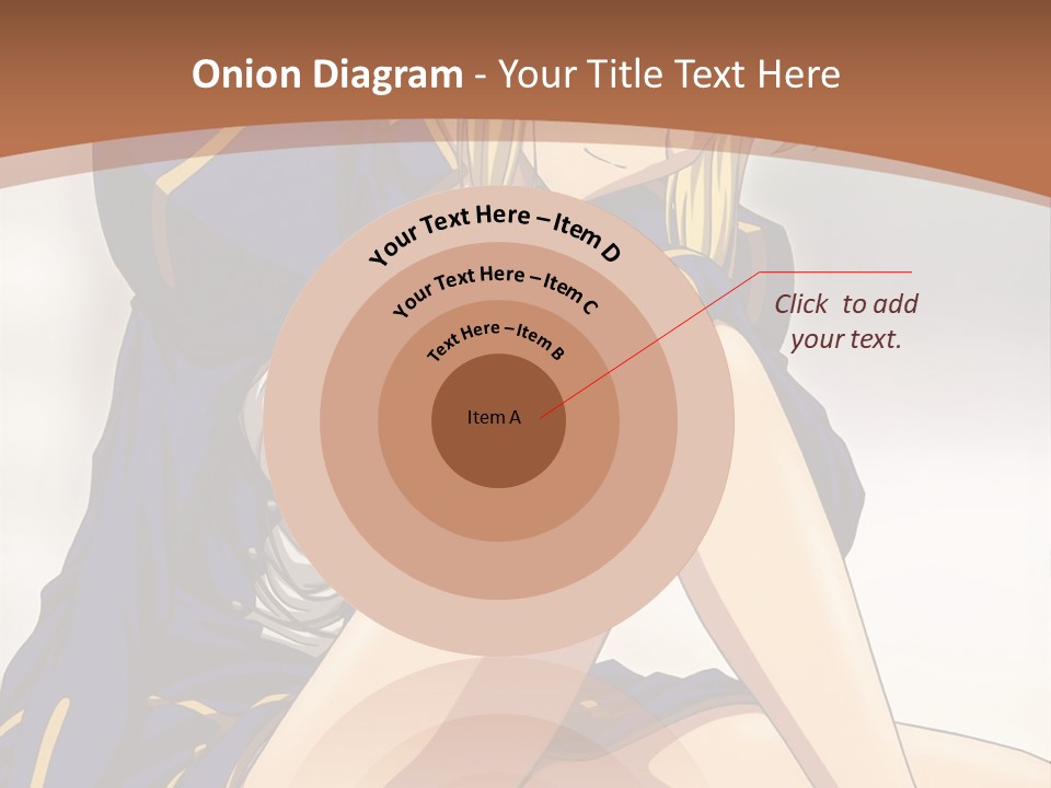 A Woman In A Blue Dress Sitting On A Bed PowerPoint Template