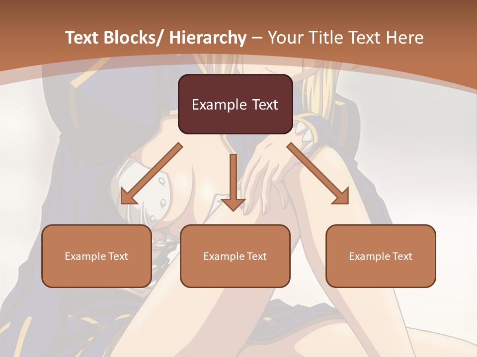 A Woman In A Blue Dress Sitting On A Bed PowerPoint Template