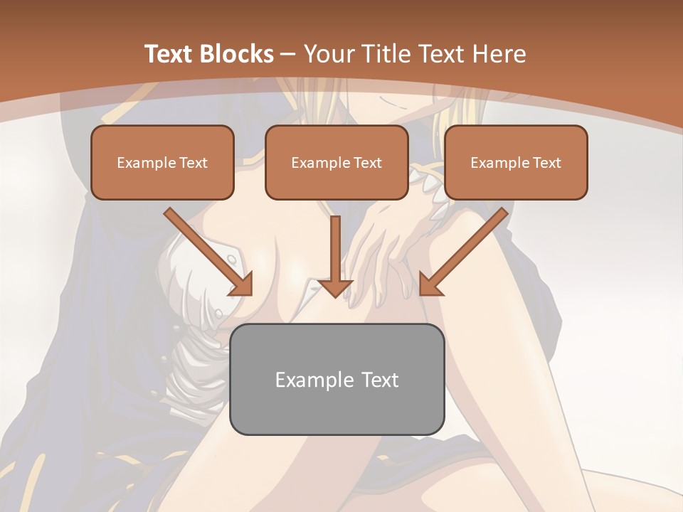 A Woman In A Blue Dress Sitting On A Bed PowerPoint Template