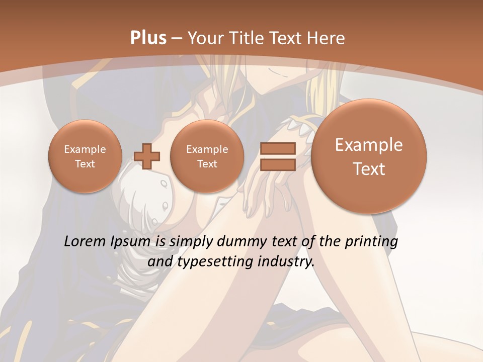 A Woman In A Blue Dress Sitting On A Bed PowerPoint Template